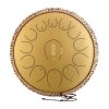 Hluru Round tongue drum 14'' 13 ton TY13-14-Gold